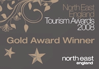 North East England Tourism Awards 2008 Gold Award Winner logo